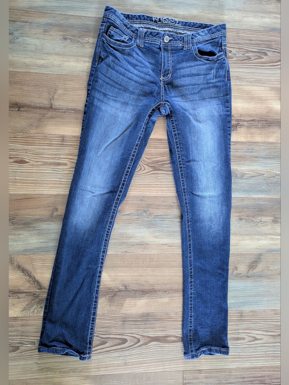 Rue21 Skinny Mid Rise Medium Wash‎ Denim Jeans 11/12 Long